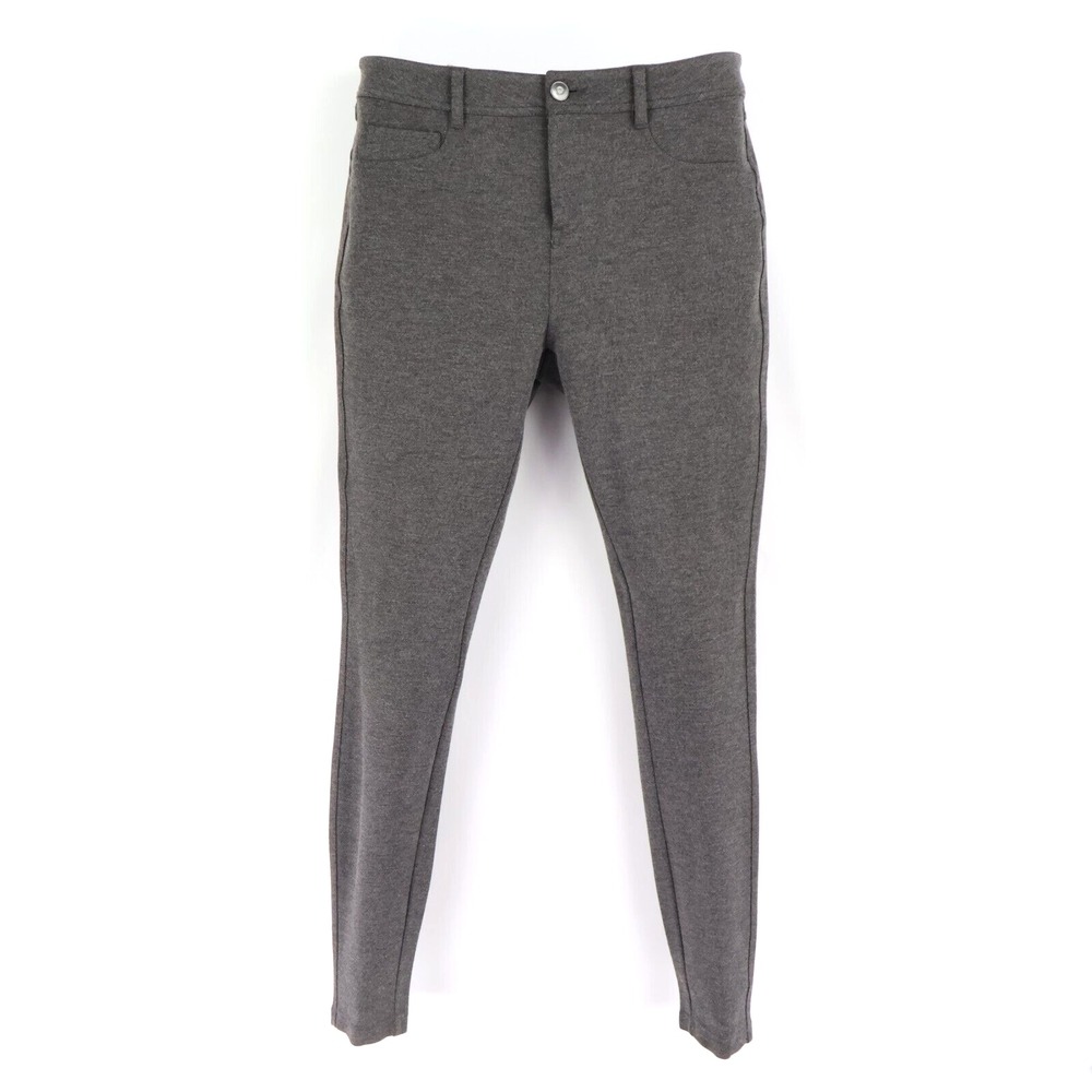 Dip Pants‎ Womens Size 6 Gray Heathered Rayon Blend Skinny Leg Mid Rise Stretch